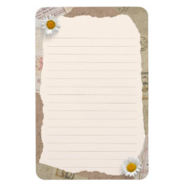 Bruin beige plakboek omzoomde notities magneet