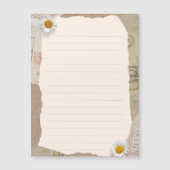 Bruin beige  plakboek omzoomde notities magnetische uitnodiging (Voorkant)