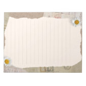 Bruin beige  plakboek omzoomde notities notitieblok (Voorkant)