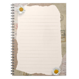 Bruin beige plakboek omzoomde notities notitieboek