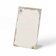 Bruin beige plakboek omzoomde notities