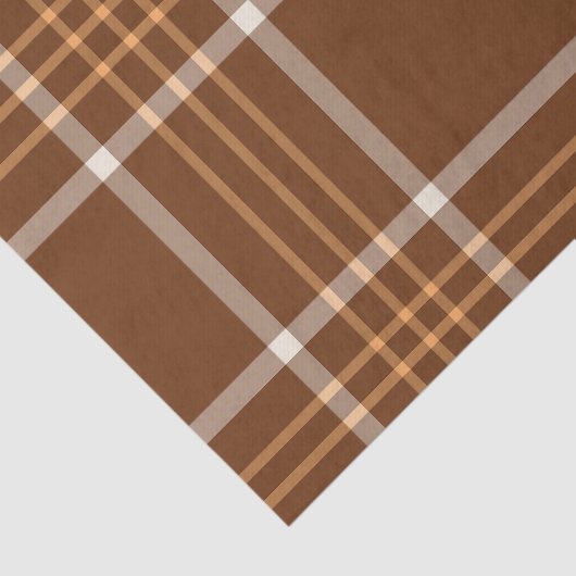 Bruin Beige Pset tartan gevarieerd patroon Tissuepapier (Detail)