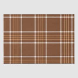 Bruin Beige Pset tartan gevarieerd patroon Tissuepapier