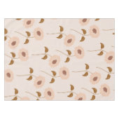 Bruin Beige Retro Y2K Hippie Zonnebloem Patroon Tafelkleed (Voorkant (Horizontaal))