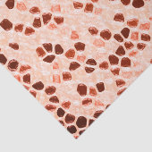 Bruin Beige Roze Koraal Oranje Tissuepapier (Detail)