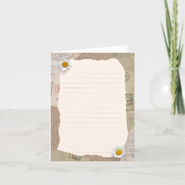 Bruin Beige Scrapbook Voering Notes Kaart