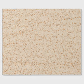 Bruin Beige Splash Dot Feestelijke Vakantie Gift Cadeaupapier (Vlak)