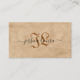 Bruin beige textuur visitekaartje