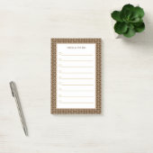 Bruin beige witte dingen om te doen post-it® notes (Kantoor)