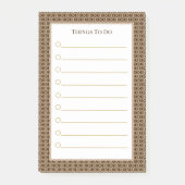 Bruin beige witte dingen om te doen post-it® notes (Voorkant)
