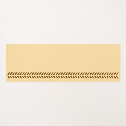 Bruin & Beige Yoga Mat (Voorkant (horizontaal))