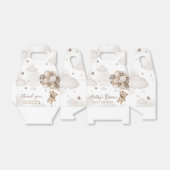 Bruin Beren ballon Baby shower Bedankdoosjes (Uitgevouwen)