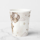 Bruin Beren ballon Baby shower Papieren Bekers (Rechts)