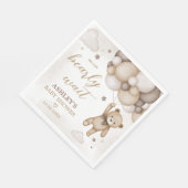 Bruin Beren ballon Baby shower Servet (Hoek)