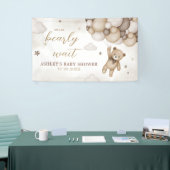 Bruin Beren ballon Baby shower Spandoek (Beurs)