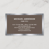 Bruin Beton Mixer Cement Truck Visitekaartje (Achterkant)