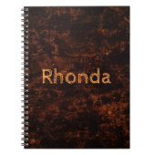 Bruin betonvuur notitieboek (Voorkant)