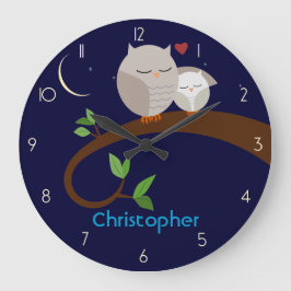 Bruin bezit - Aangepaste wandklok