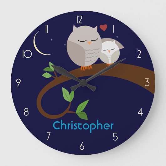 Bruin bezit - Aangepaste wandklok (Voorkant)