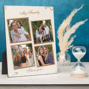 Bruin Biologisch Familie Fotocollage Tafelblad Pla Fotoplaat