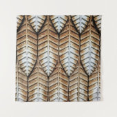 Bruin blad met accent wandkleed (Voorkant (horizontaal))