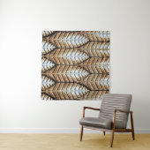 Bruin blad met accent wandkleed (In situ)
