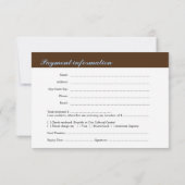 Bruin blauw bedrijf gala event RSVP (Achterkant)