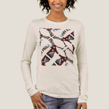 Bruin Blauw Diagonaal Wervelt Mediterraan Abstract