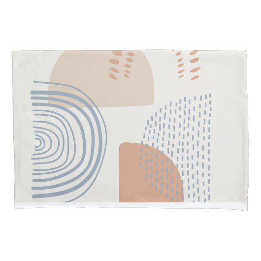 bruin blauw kussensloop (Voorkant)