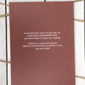 Bruin, blauw Logo Rustic Company Holiday Cards Kaart