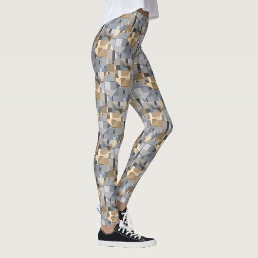 Bruin/blauw rendatroon leggings (Rechts)