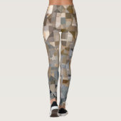 Bruin/blauw rendatroon leggings (Achterkant)