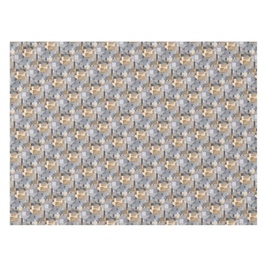 Bruin/blauw rendatroon tafelkleed (Voorkant (Horizontaal))