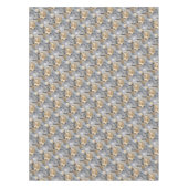 Bruin/blauw rendatroon tafelkleed (Voorkant)