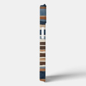 Bruin Blauw roest en beige abstract Case-Mate iPhone Case (Achterkant / Rechts)