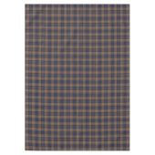 Bruin blauw Tartan Pset Rustin Pattern Tafelkleed (Voorkant)