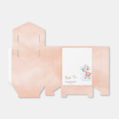 Bruin Blauw Teddybeer Ballonnen Baby Bedankdoosjes (Uitgevouwen)