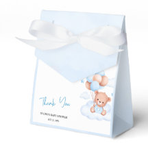 Bruin Blauw Teddybeer Ballonnen Baby