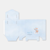 Bruin Blauw Teddybeer Ballonnen Baby Bedankdoosjes (Uitgevouwen)
