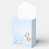 Bruin Blauw Teddybeer Ballonnen Baby Bedankdoosjes (Geopend)