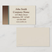 Bruin Blauwgroen Visitekaartje aan de rand (Voorkant / Achterkant)