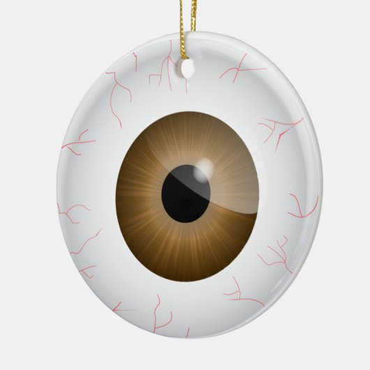 Bruin bloedschot Eyeball Ornament (Links)
