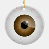 Bruin bloedschot Eyeball Ornament (Achterkant)