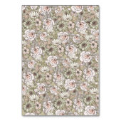  Bruin Bloemen Trouwtafel Nummer Kaart (Achterkant)