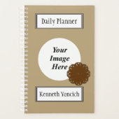 Bruin-bloemenlint door Kenneth Yoncich Planner (Voorkant)