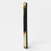 bruin bloemmotief Case-Mate iPhone case (Achterkant/links)