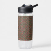 Bruin bloemperje rode papaver waterfles (Links)