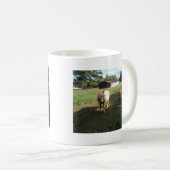 Bruin blond, twee miniatuurpaarden, "Little Pony" Koffiemok (Voorkant rechts)