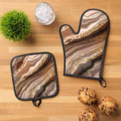 BRUIN BLUSH GOUDEN AGAAT LOOK ABSTRACTS OVENWANT & PANNENLAP SET (Top down)