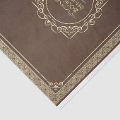 Bruin  boek van schaduwbedekking in nood tissuepapier (Detail)